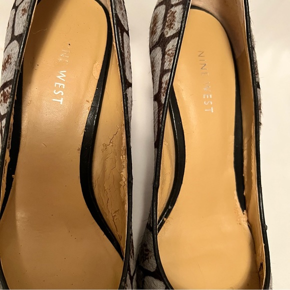 Cow leather Nine West pumps size 7.5 - Picture 5 of 5